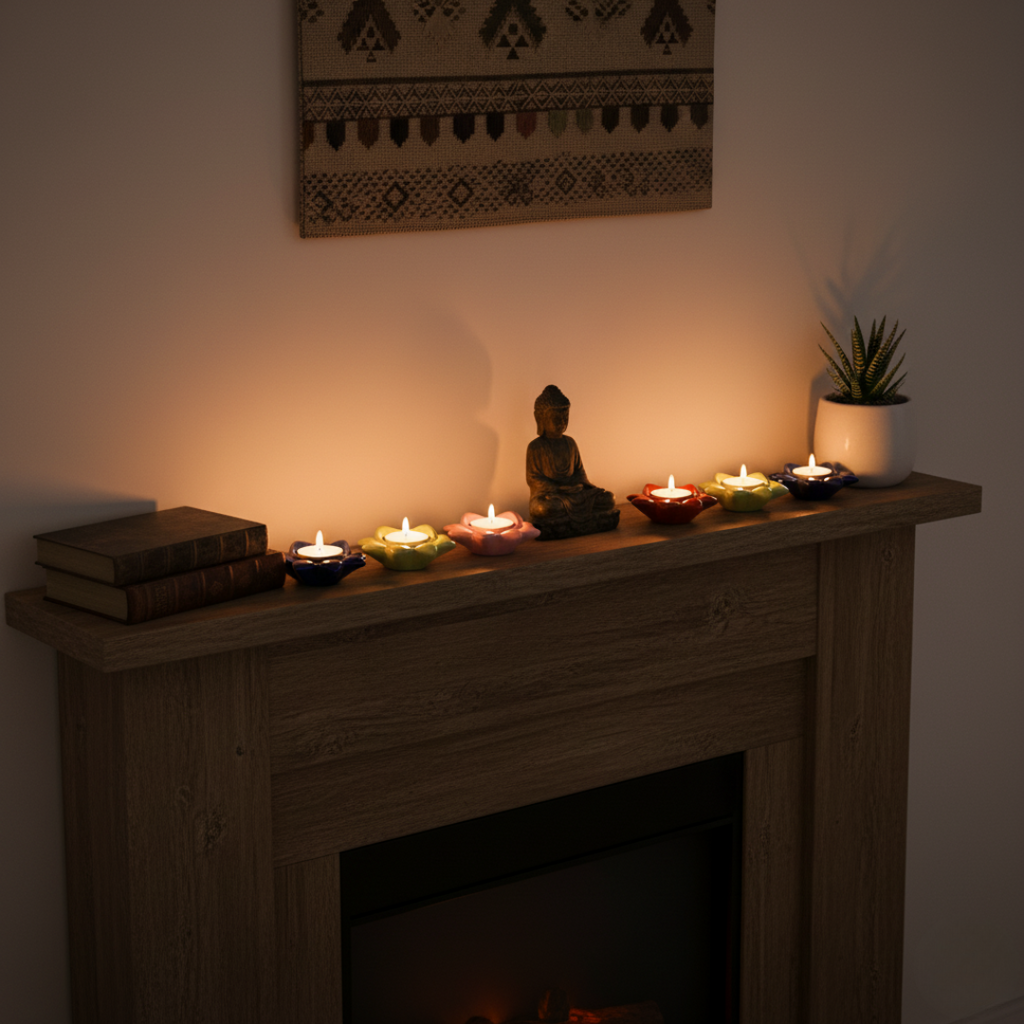 Lotus Diyas- Set of 2