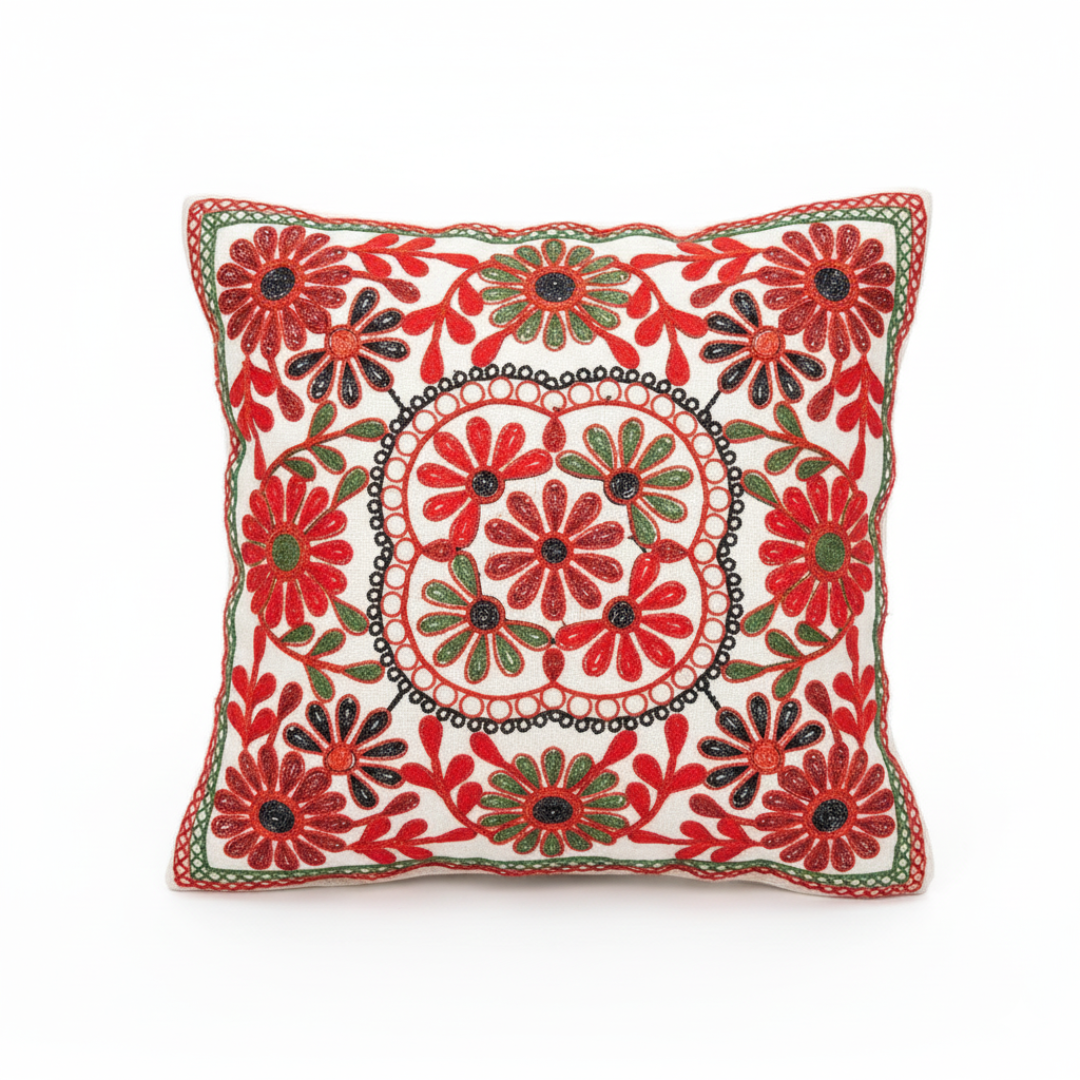 Gulnaar Cushion Covers - Daisy Motif Set of 5