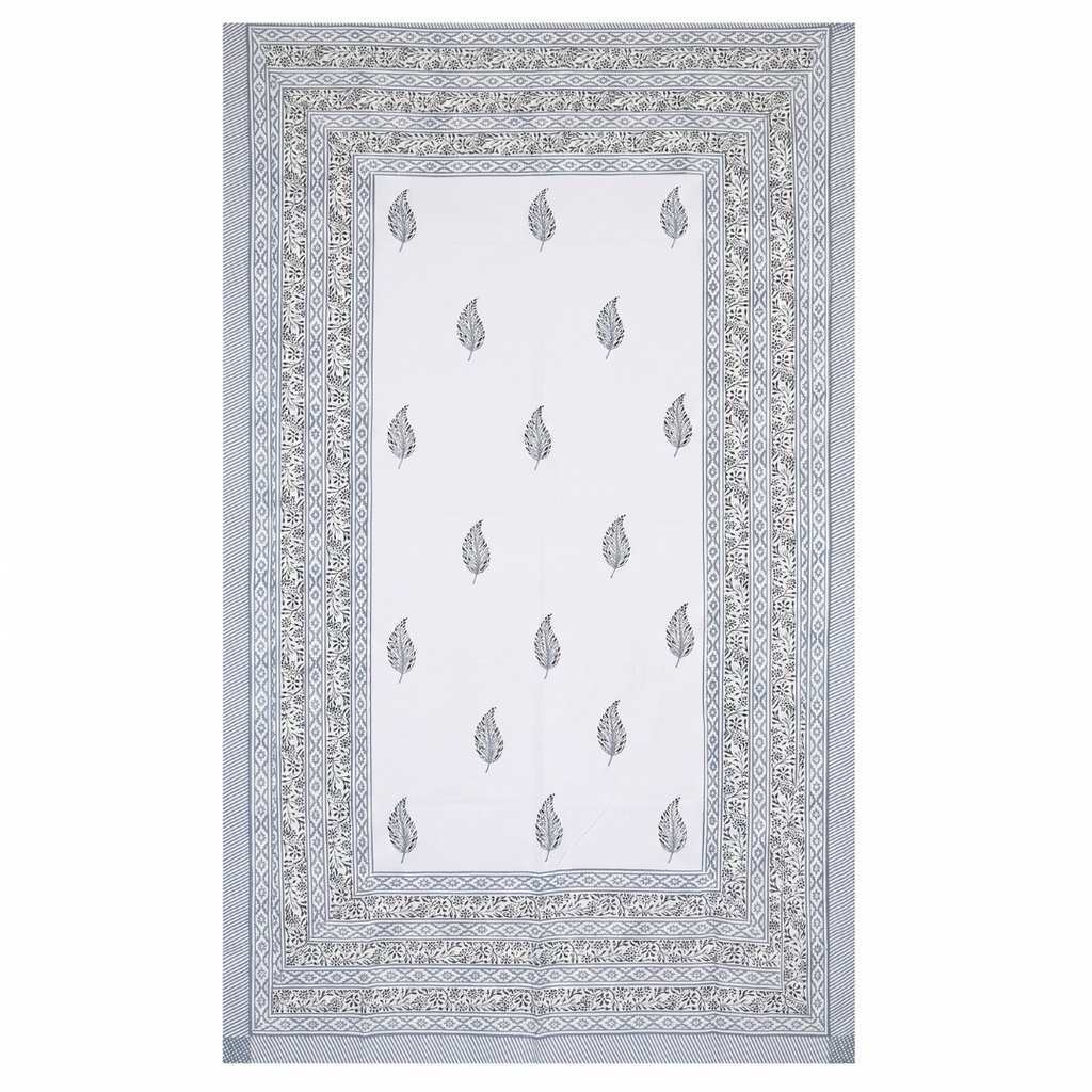 The Grey Botanical Dining Table Cover and Napkins Set