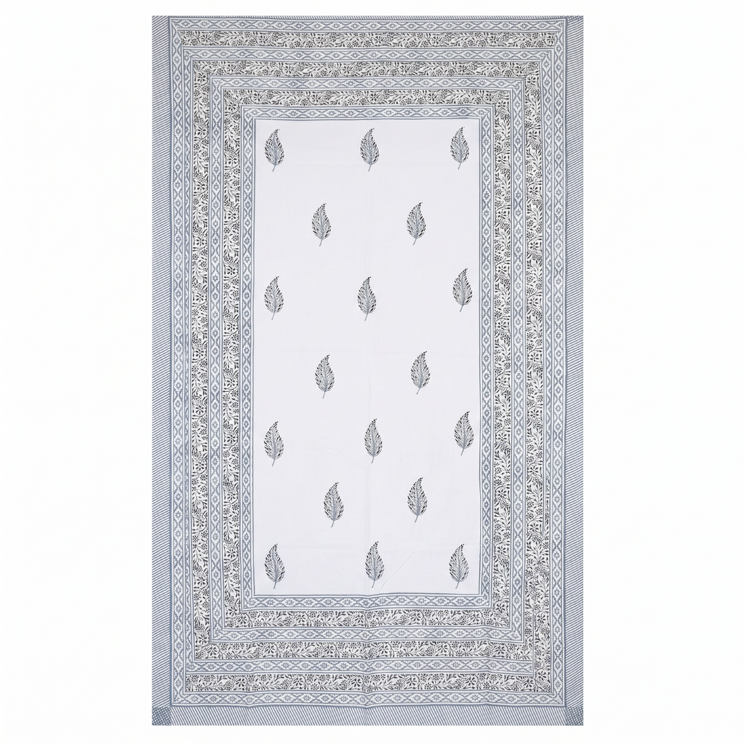 The Grey Botanical Dining Table Cover and Napkins Set