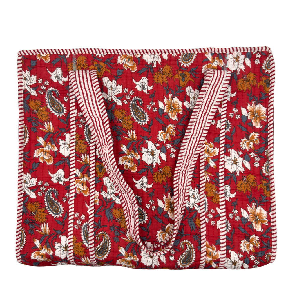 Ruby Paisley Large Tote