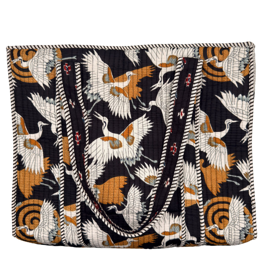 Ebony Crane Large Tote