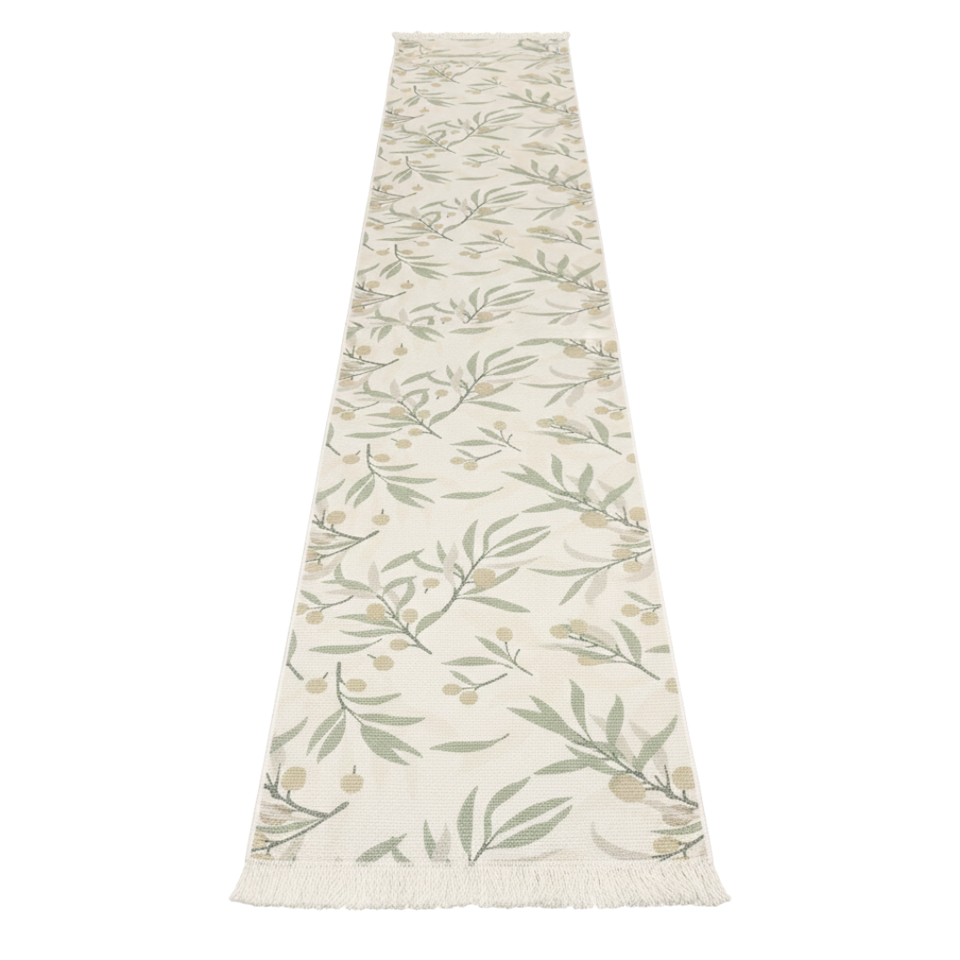 Ivory and Olive Runner