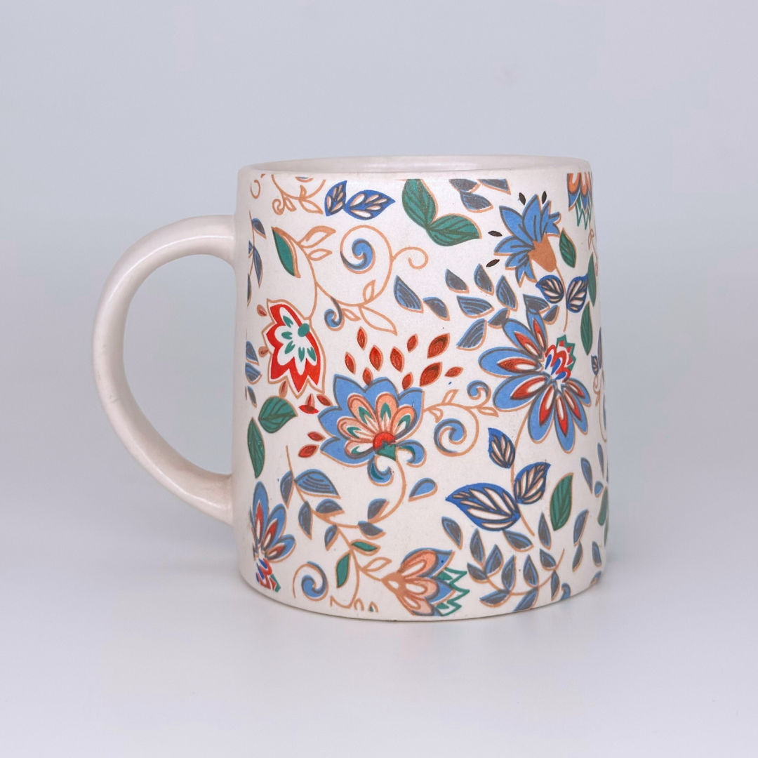 Bloom Collection - Blue Garden Floral Mugs Set of 2