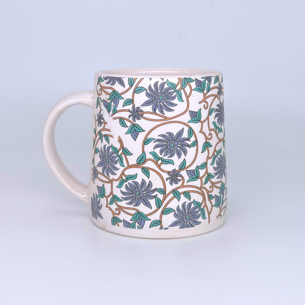 Bloom Collection - Grey Floral Mugs Set of 2