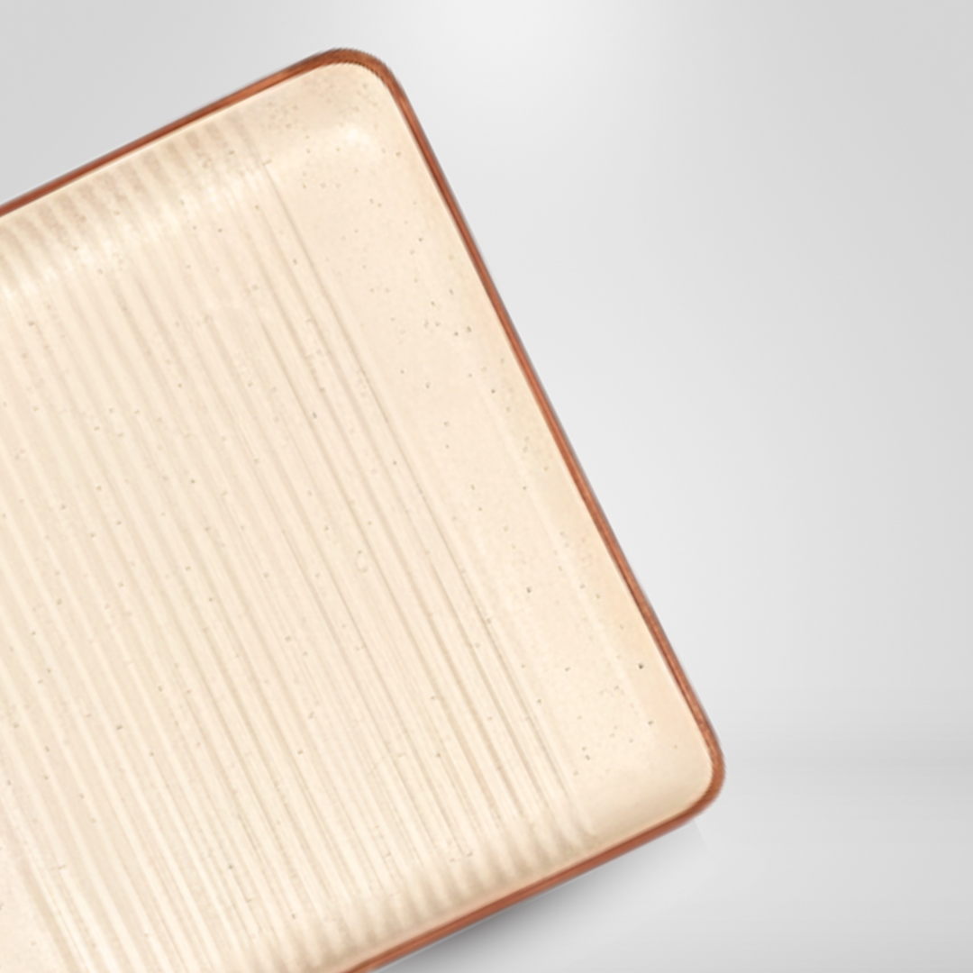 White Speckled Square Platter