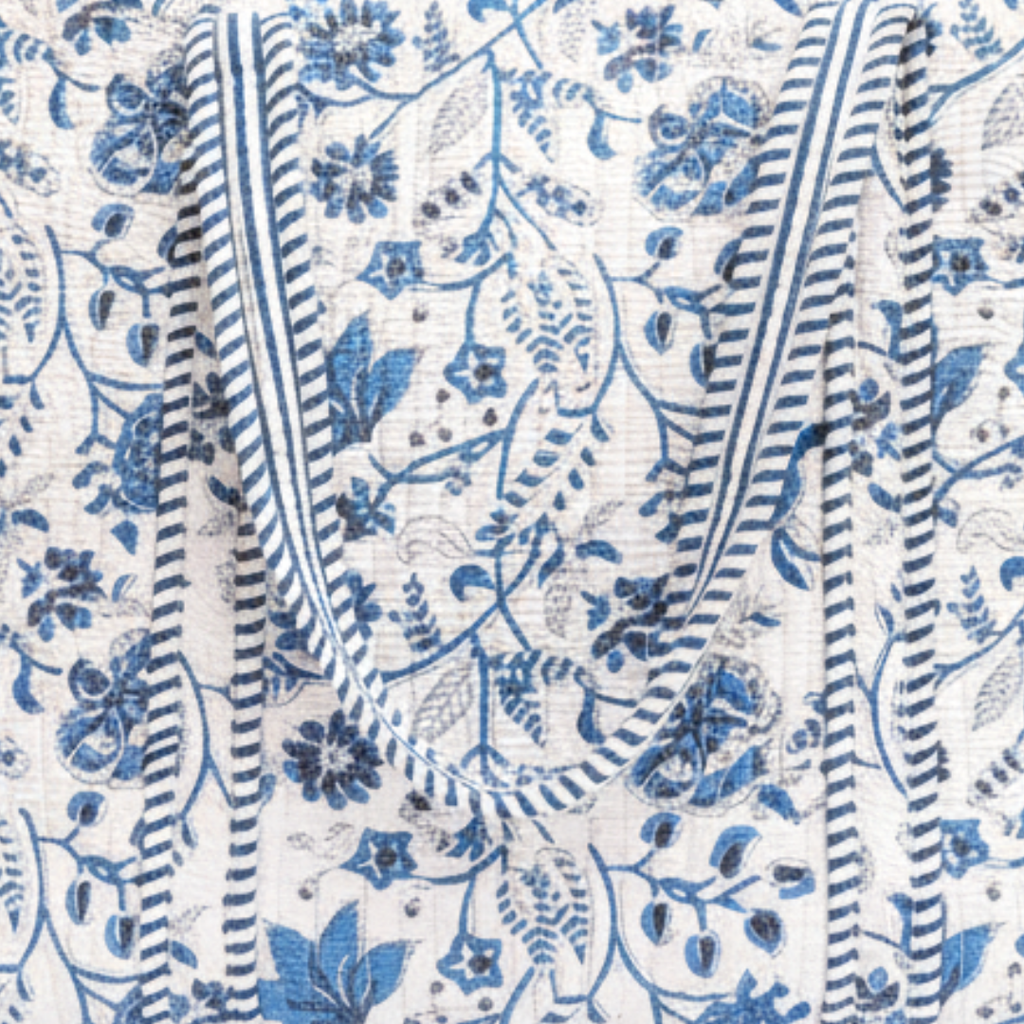 Blooming Blue Tote