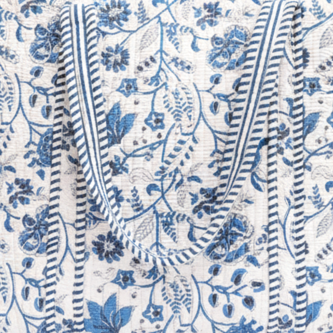 Blooming Blue Tote