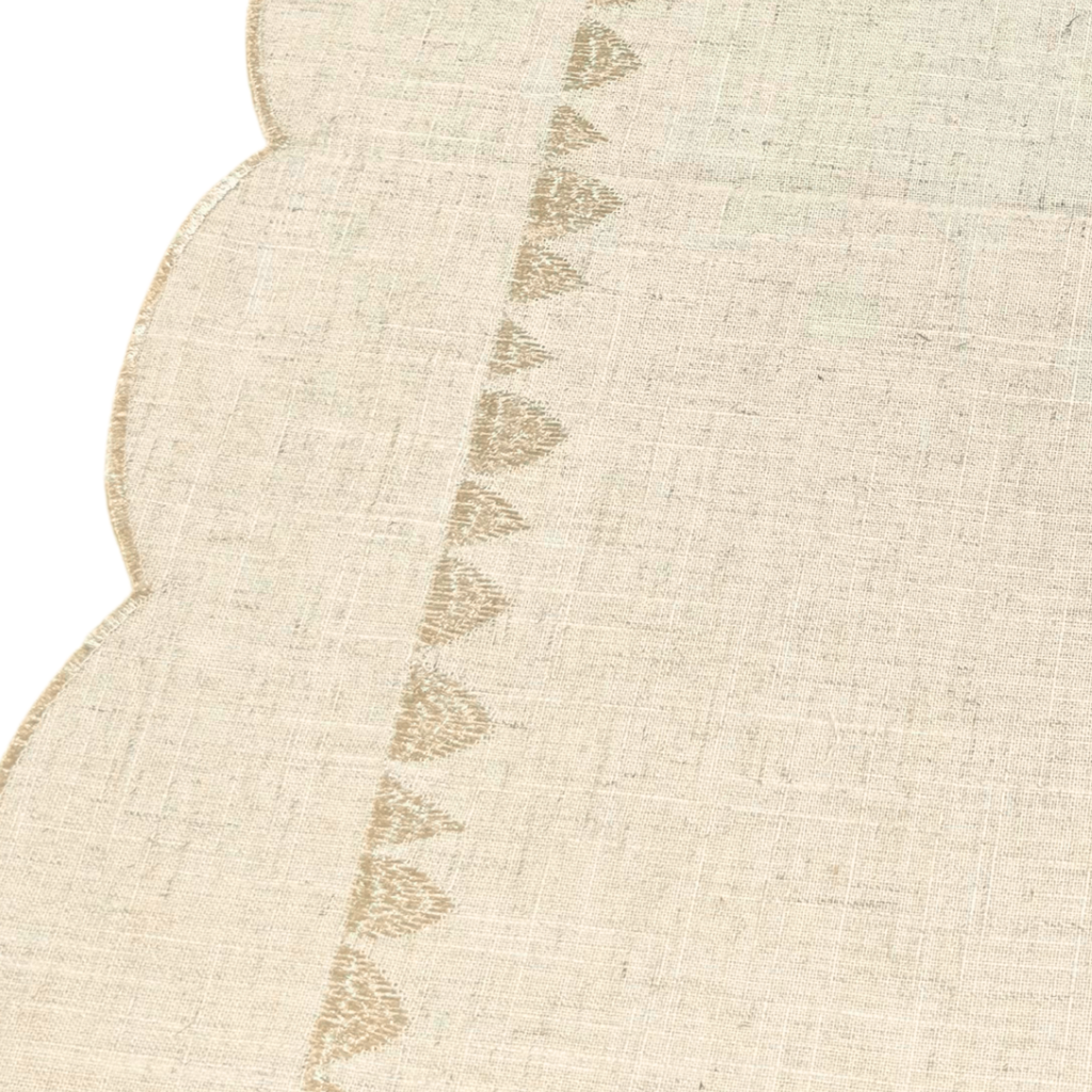 Beige Soft Geometric Runner