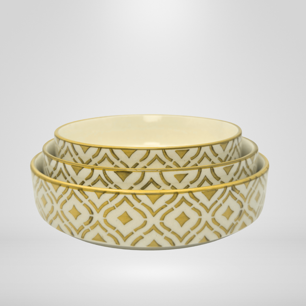 Yellow Nesting 3 Bowls Set