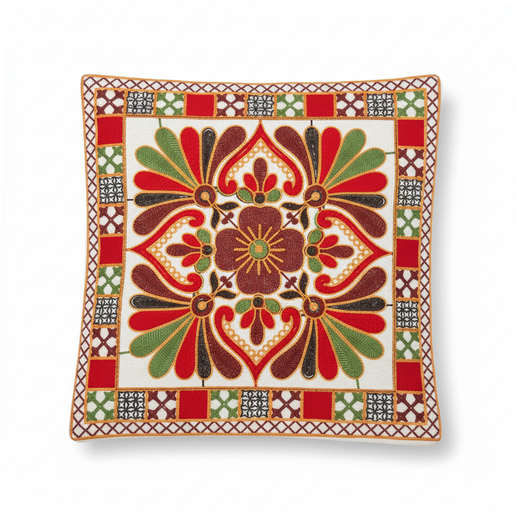 Gulnaar Cushion Covers - Clover Motif Set of 5