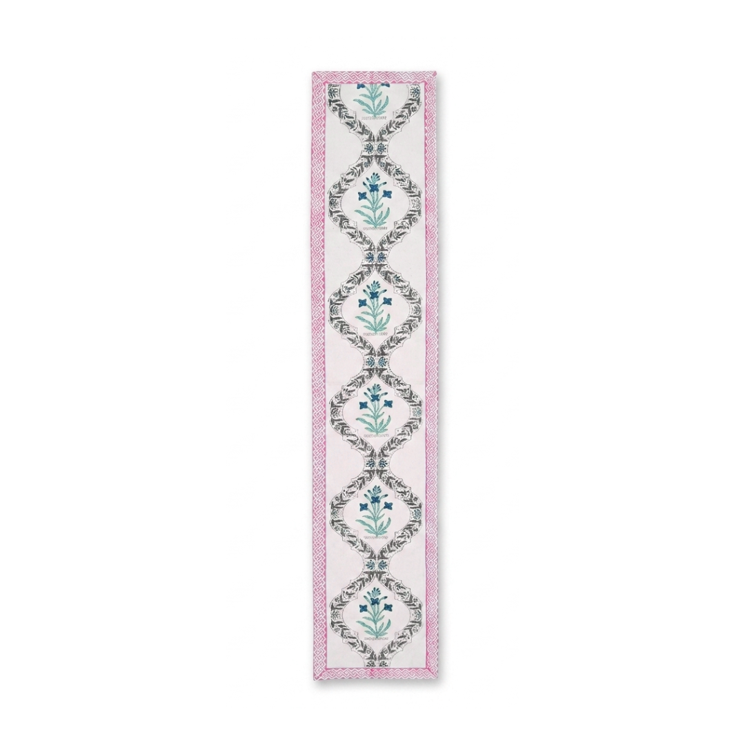 The Pink Handblock Print Table Linen Set