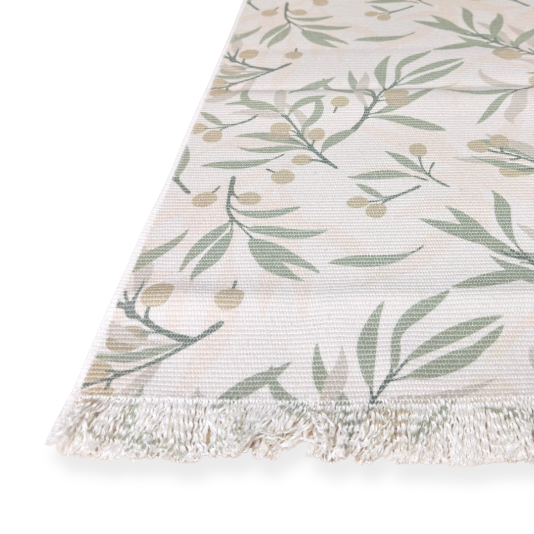 Ivory and Olive Runner