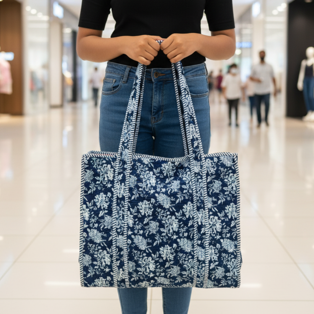Indigo Baagh Large Tote