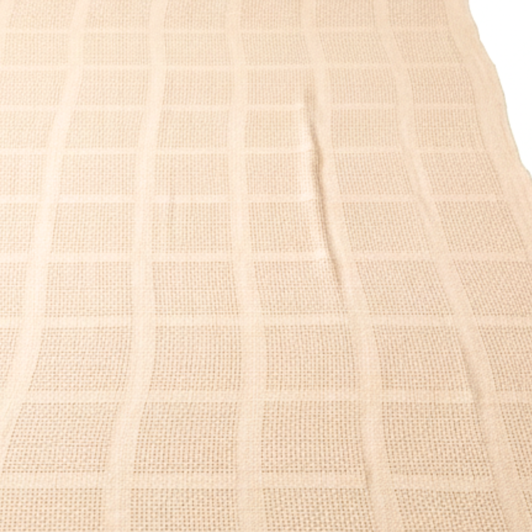 Cozy Cream Knitted Throw with Two Cushions