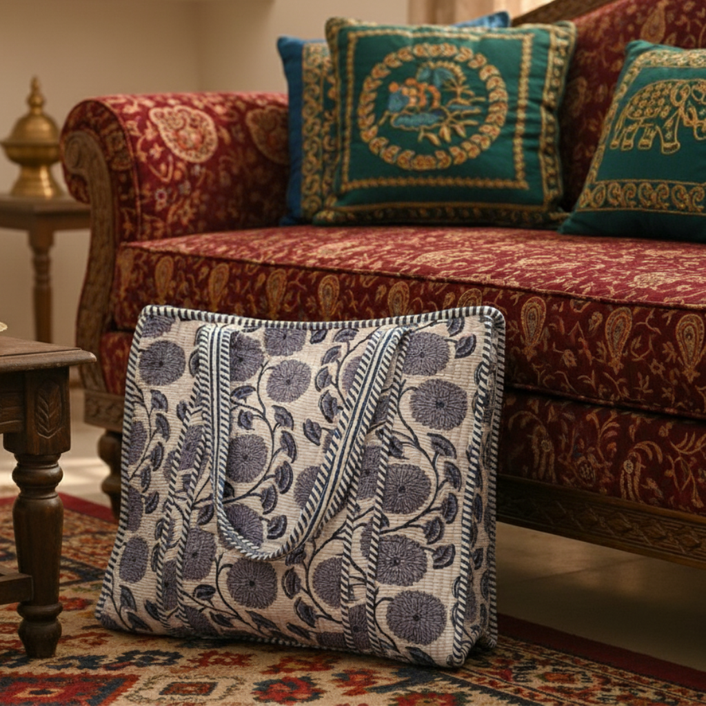 Blue Meadow Tote
