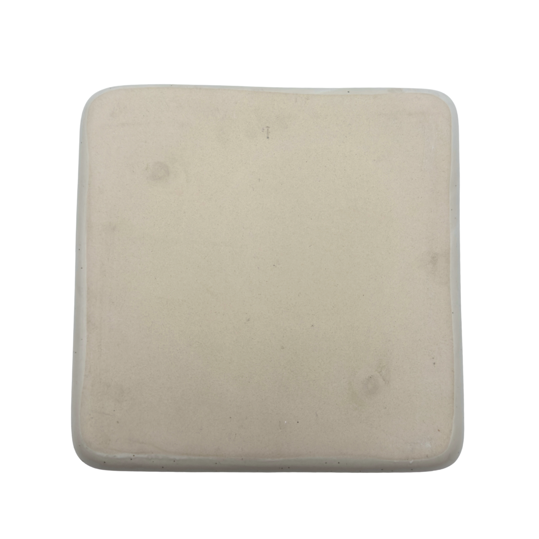 White Speckled Square Platter