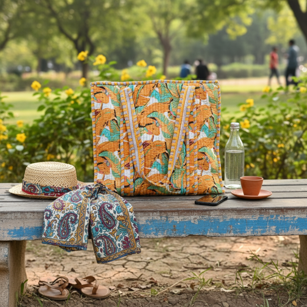 Amber Leaf Tote