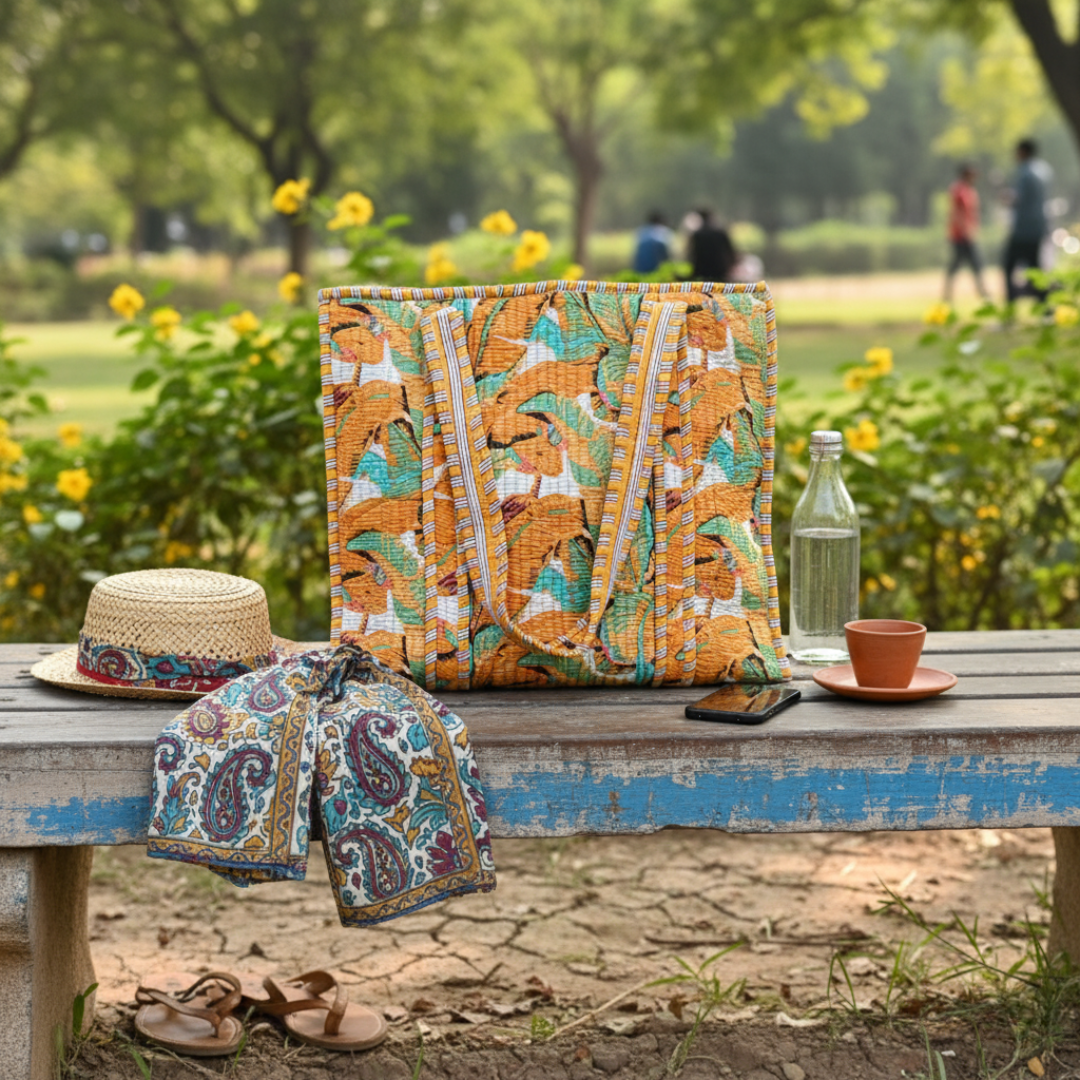 Amber Leaf Tote