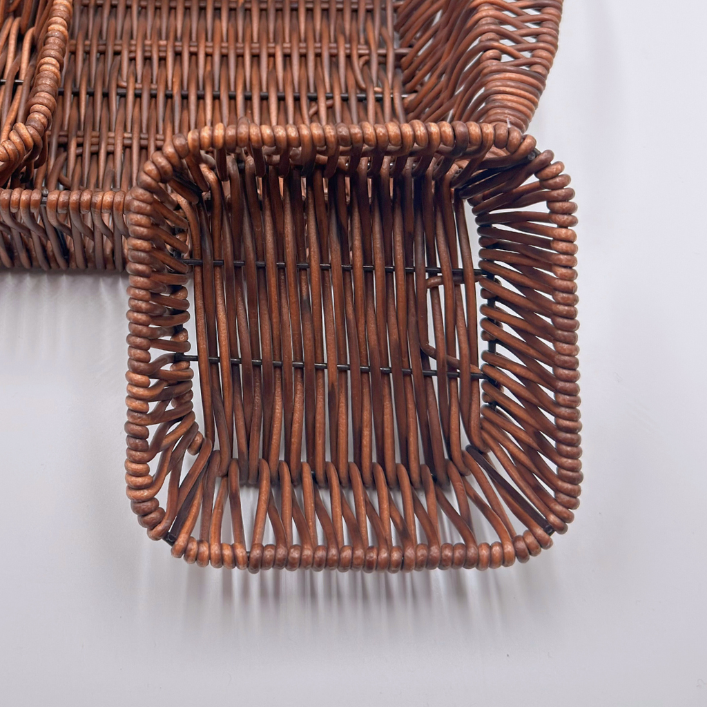 Terra Wicker Tray and 4 Bowls Set