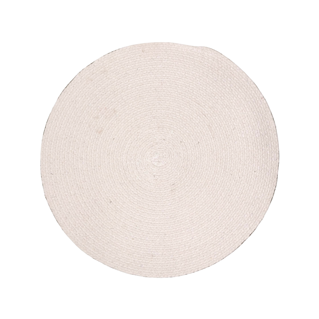 Tribal Beige and White Placemat Set of 6