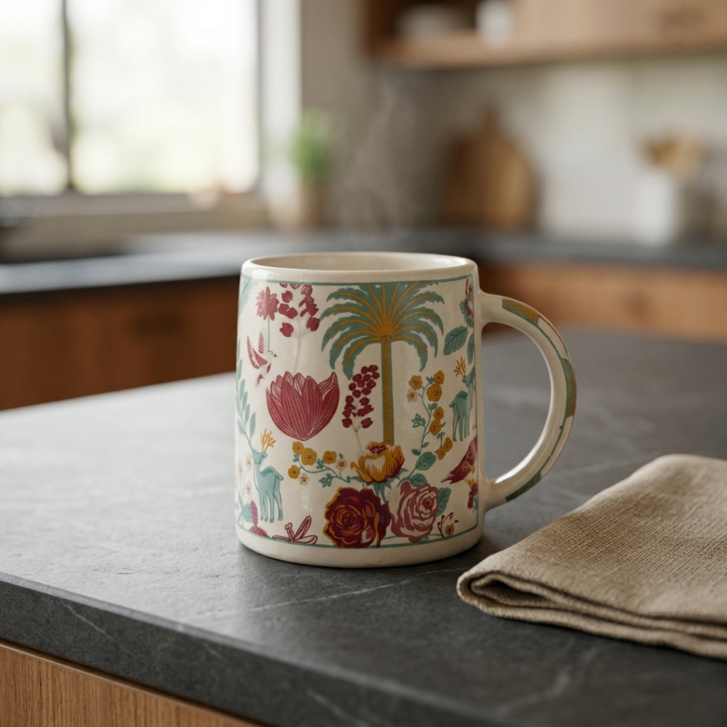 Bloom Collection - Baageecha Floral Mugs Set of 2