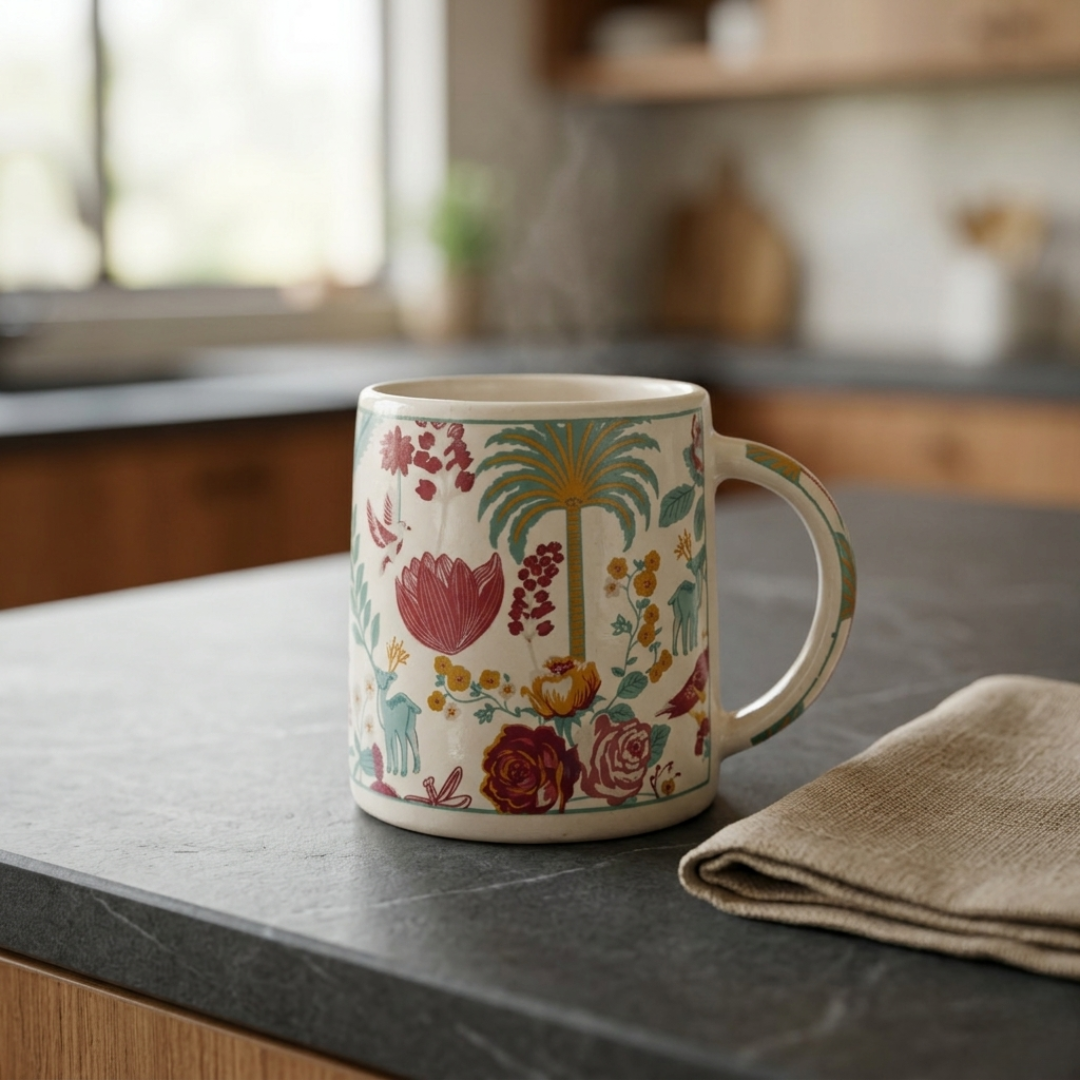 Bloom Collection - Baageecha Floral Mugs Set of 2