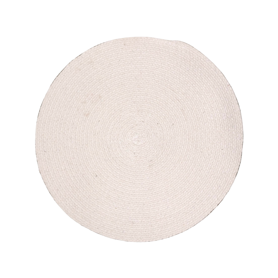 Meadow Beige and White Placemat Set of 6
