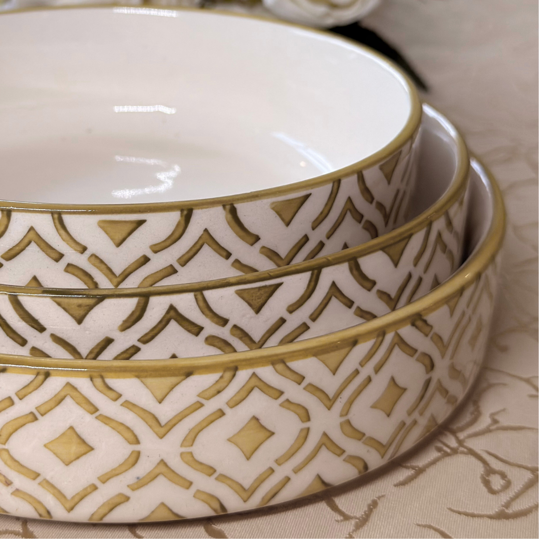 Yellow Nesting 3 Bowls Set