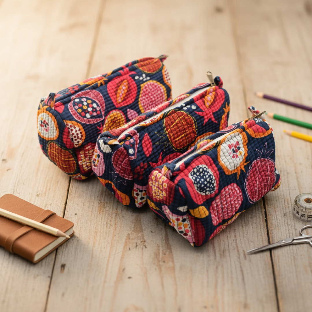 Everyday Set of 3 Pouches Fruity Blue