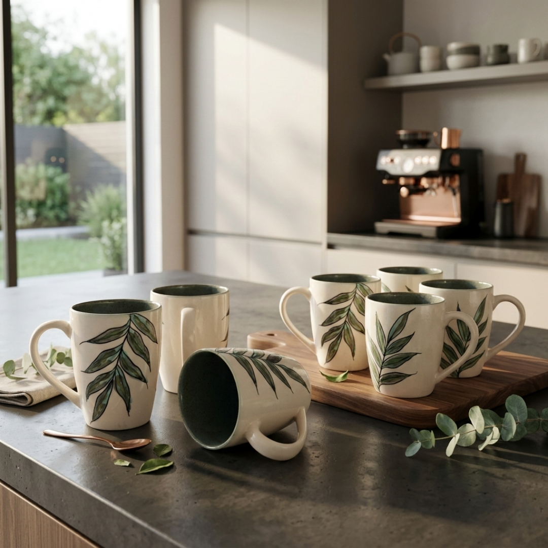 The Olive Mugs Set of 2