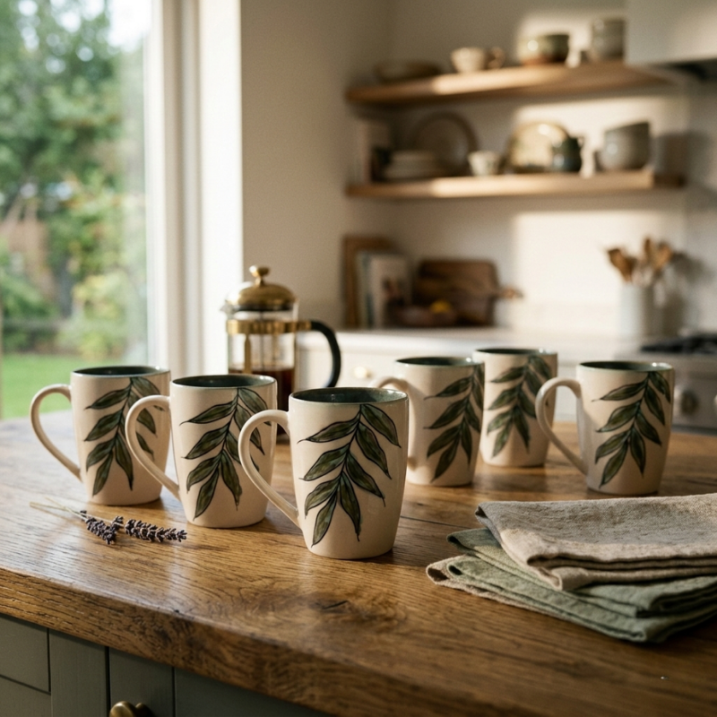 The Olive Mugs Set of 2