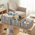 Loom Nesting Baskets- Charcoal Grey Set of 3