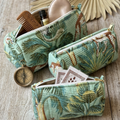 Everyday Set of 3 Pouches Green Jungle Print