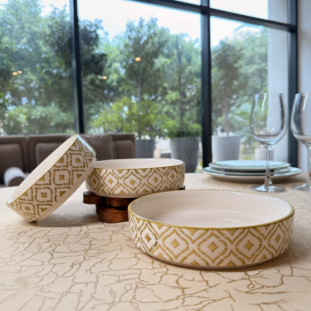 Yellow Nesting 3 Bowls Set