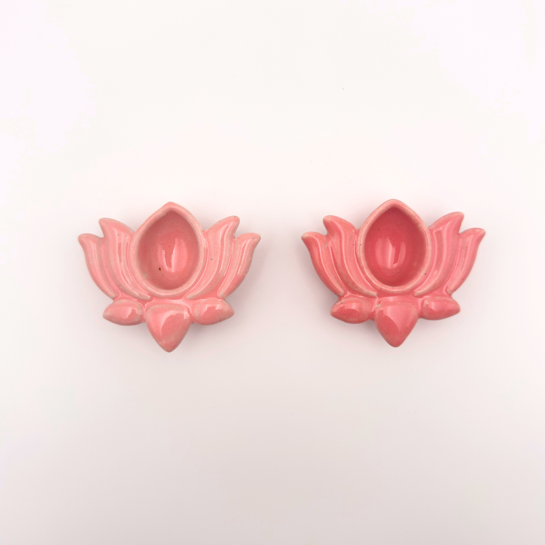 Lotus Diyas- Set of 2