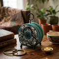 Tarika Coasters Set of 4 with Metal Stand