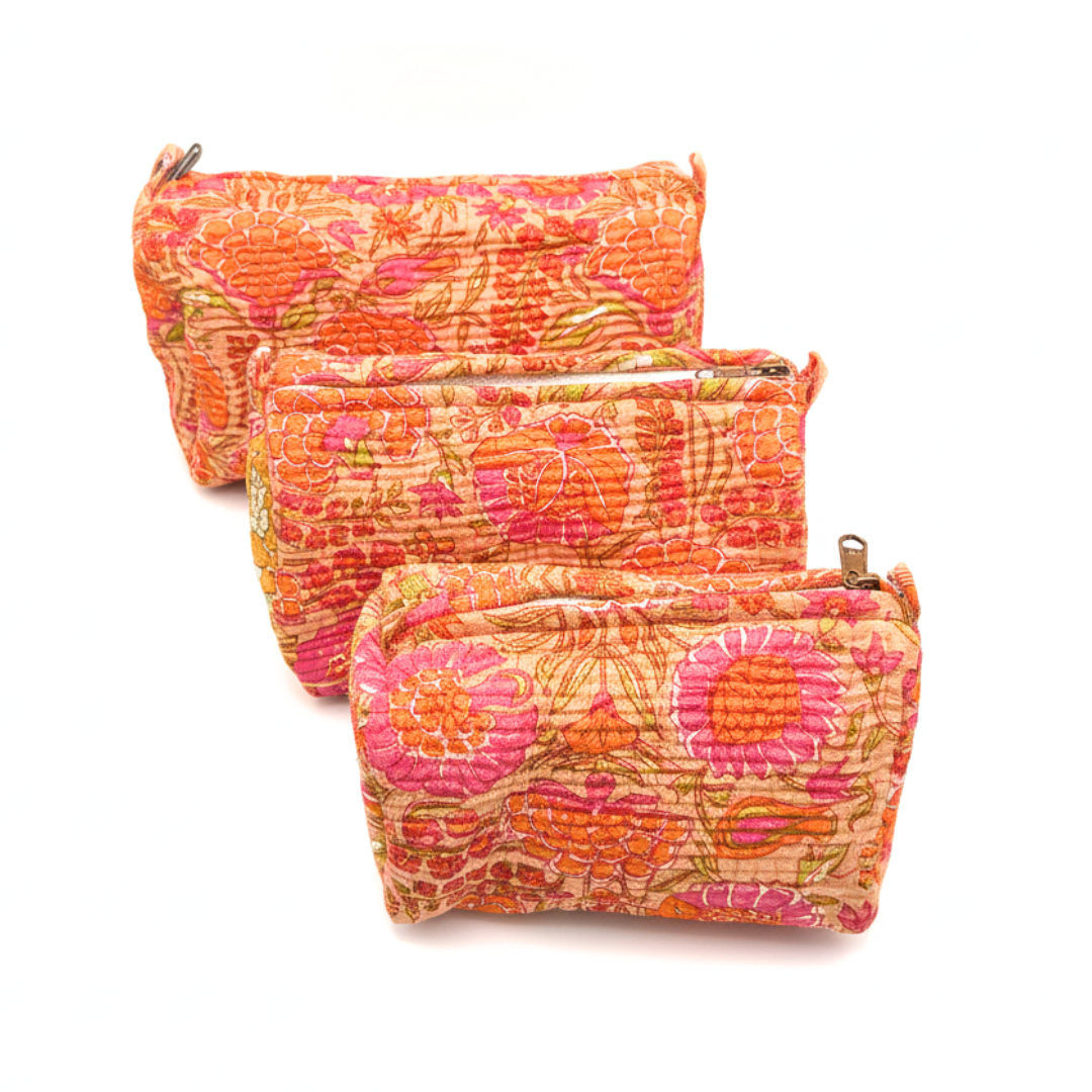 Everyday Set of 3 Pouches Orange
