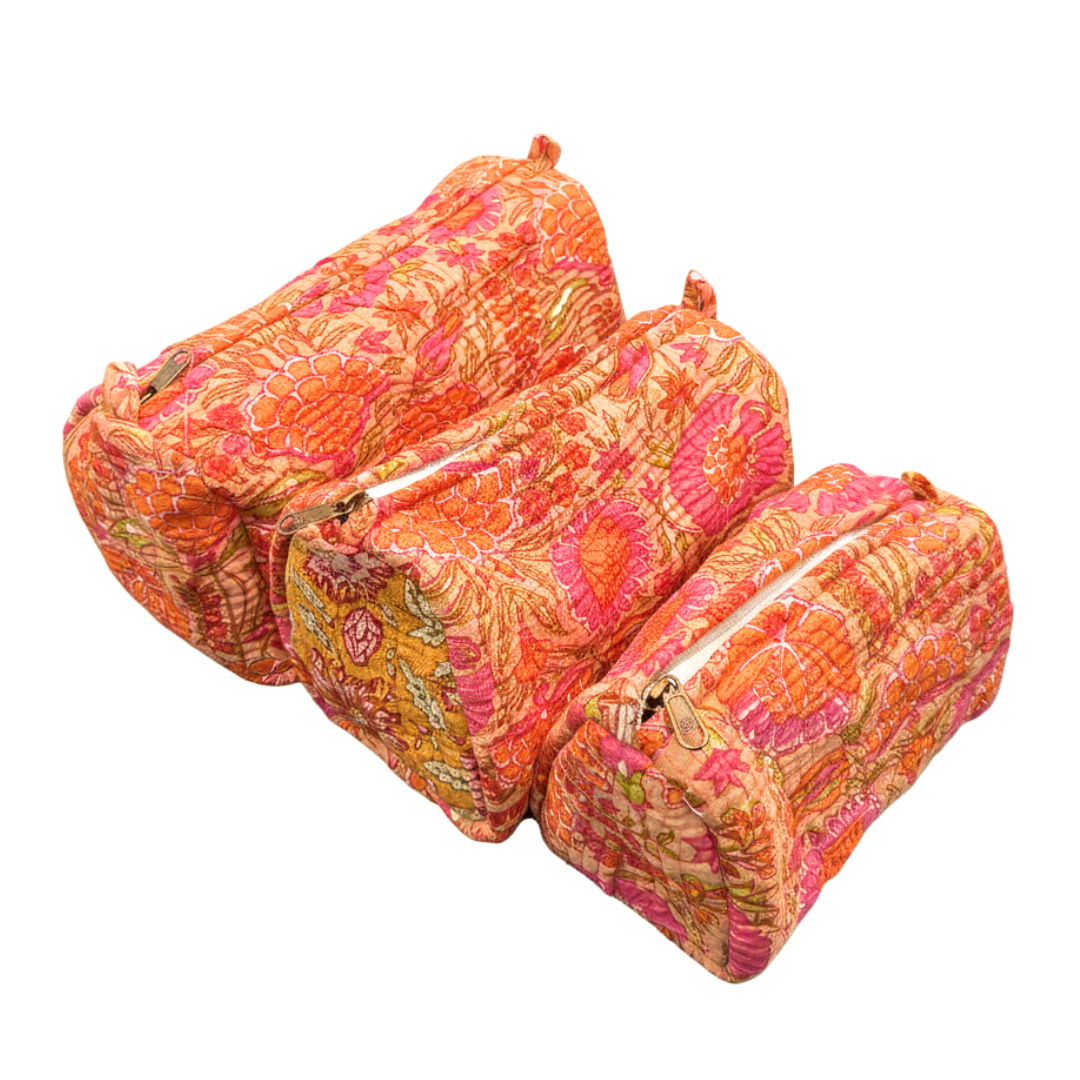 Everyday Set of 3 Pouches Orange