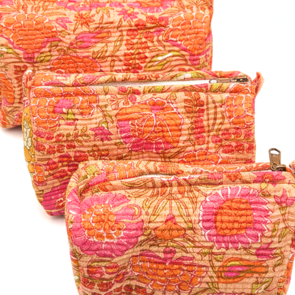 Everyday Set of 3 Pouches Orange