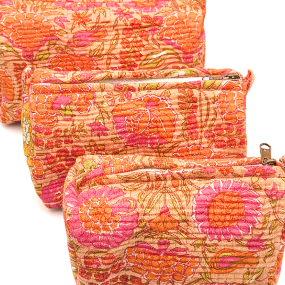 Everyday Set of 3 Pouches Orange