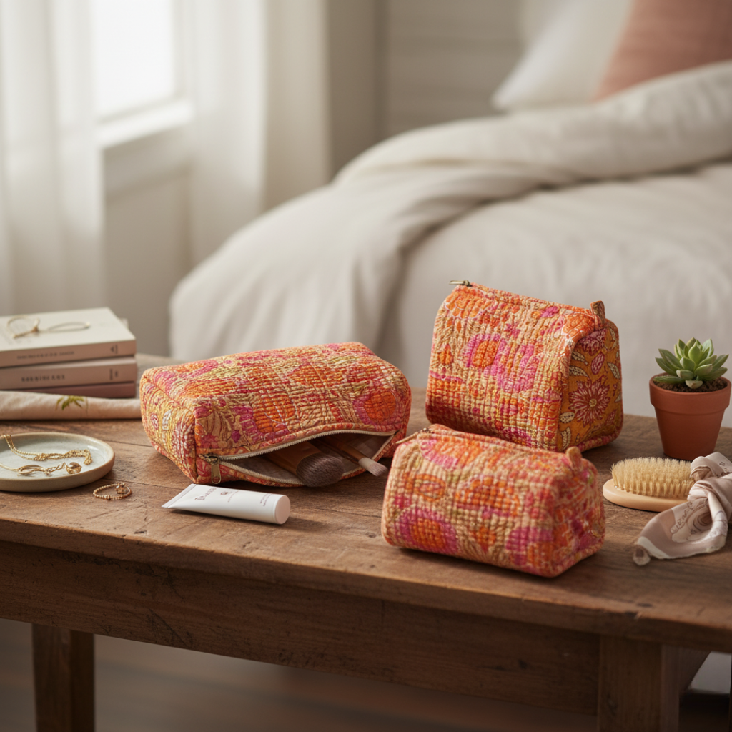 Everyday Set of 3 Pouches Orange